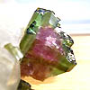 Watermelon tourmaline in matrix