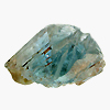 Blue topaz crystal