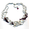 Jewelry in garnet by Albina Polyanskaya