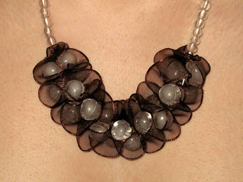 Organza and beads. Artwork by Lyuba Radomishenskaya