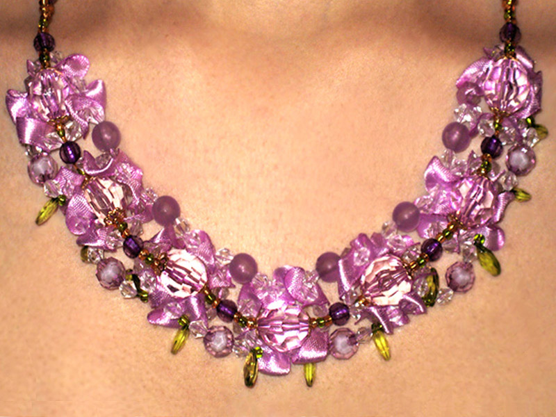 Organza and beads. Artwork by Lyuba Radomishenskaya