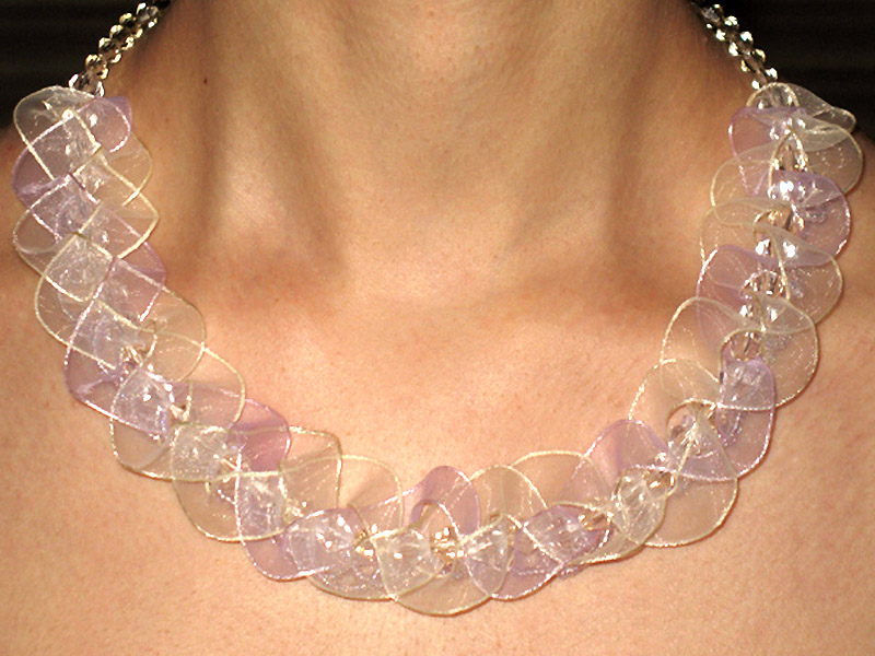 Organza and beads. Artwork by Lyuba Radomishenskaya