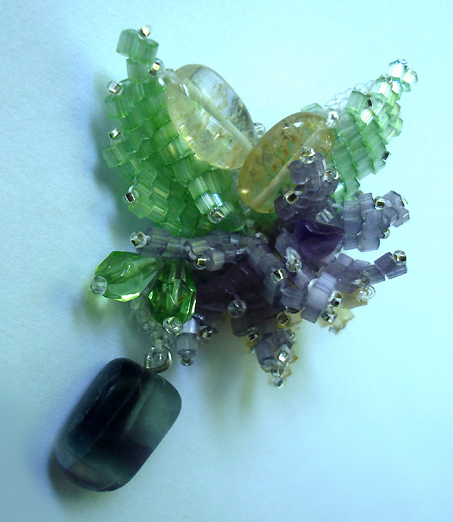 Jewelry in amethyst by Albina Polyanskaya