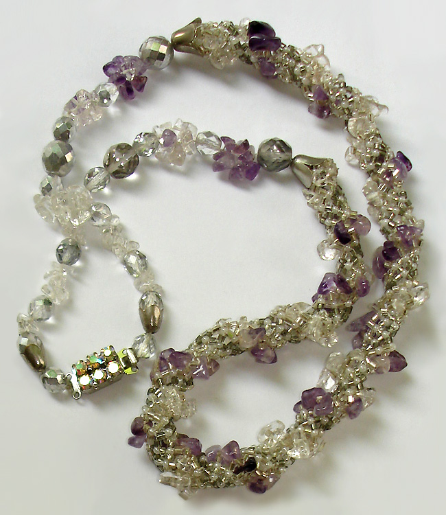 Jewelry in amethyst by Albina Polyanskaya