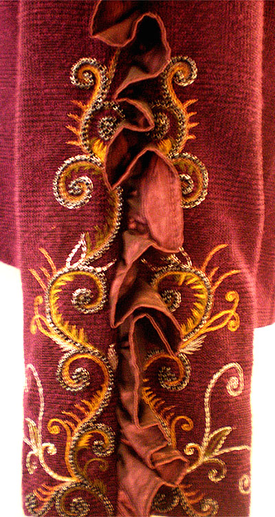 Fashion design and art embroidery by Paul Phillip Evans