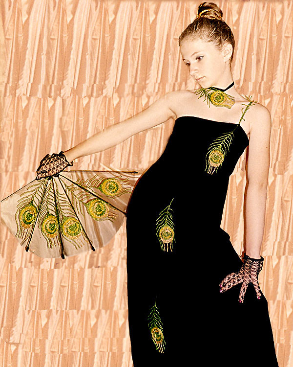 Clothes bead embellishment by Victoriya Katamashvili