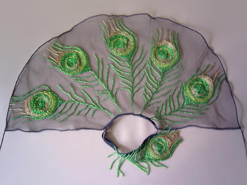 Clothes bead embellishment by Victoriya Katamashvili