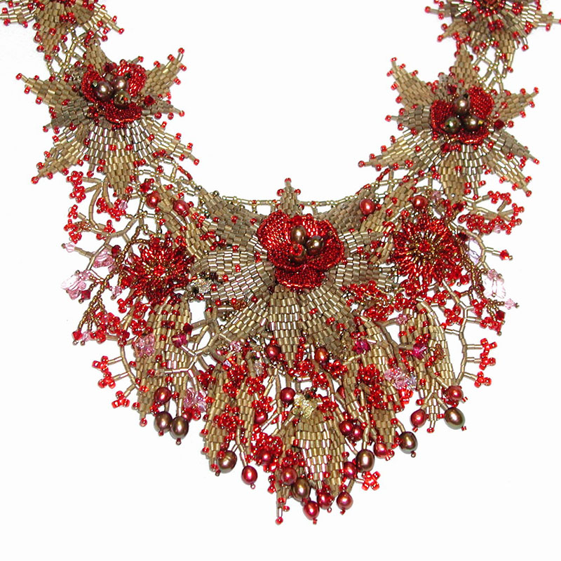 Zoya Gutina's Christmas Eve Necklace. Detail