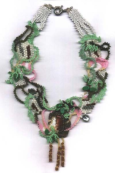 Bead artwork by Albina Polyanskaya