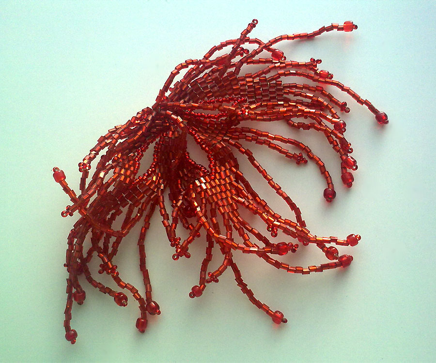 Victoriya Katamashvili. Russian Leaves in beaded jewelry