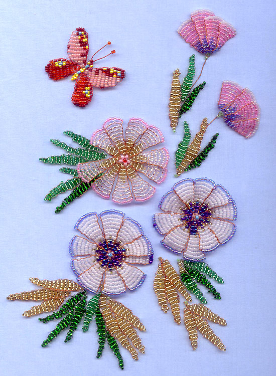 Beaded florals by Natalia Ivanova