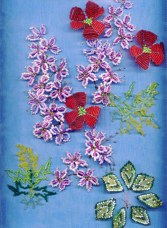 Beaded florals by Natalia Ivanova