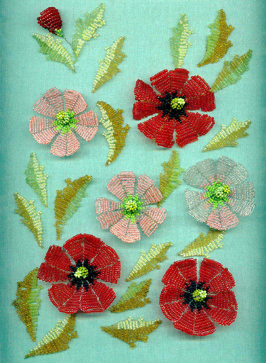 Beaded florals by Natalia Ivanova
