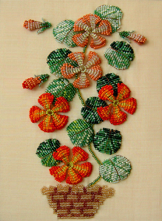 Beaded florals by Natalia Ivanova