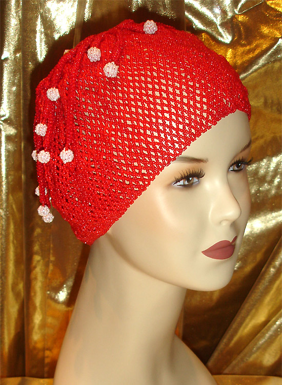 Beaded caps by Alla Tereschenia