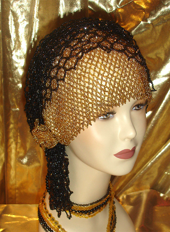 Beaded caps by Alla Tereschenia