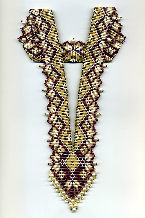 Jewelry in pearl and beads by Albina Polyanskaya