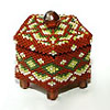 Beaded boxes by Agnes Nyisztor