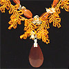 Jewelry set in carnelian by Albina Polyanskaya