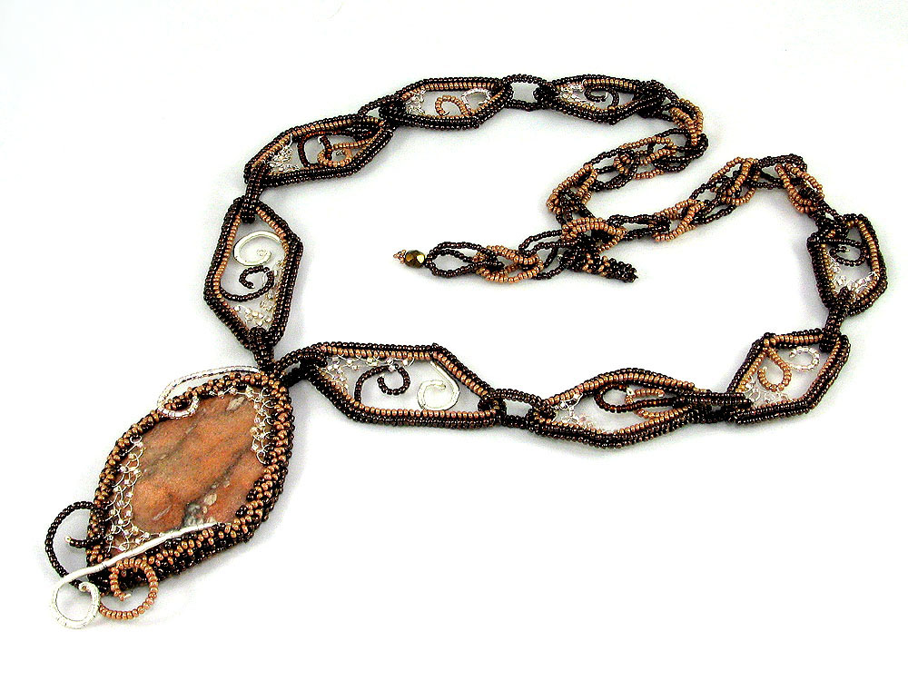 Ganutell, wire and bead jewelry by Marina Somova