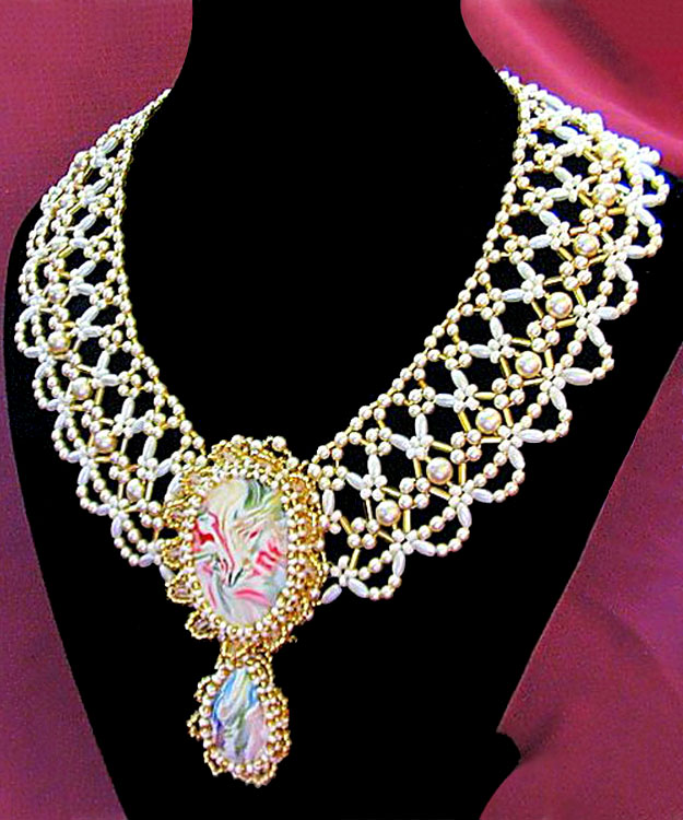Ganutell, wire and bead jewelry by Marina Somova