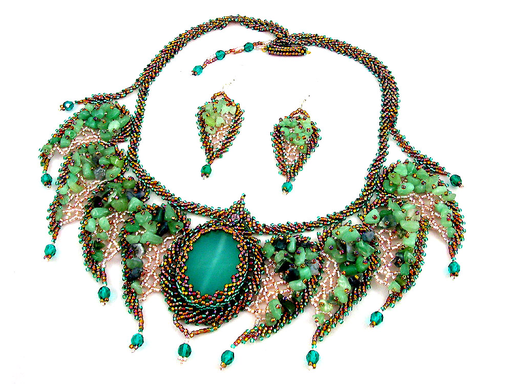 Ganutell, wire and bead jewelry by Marina Somova