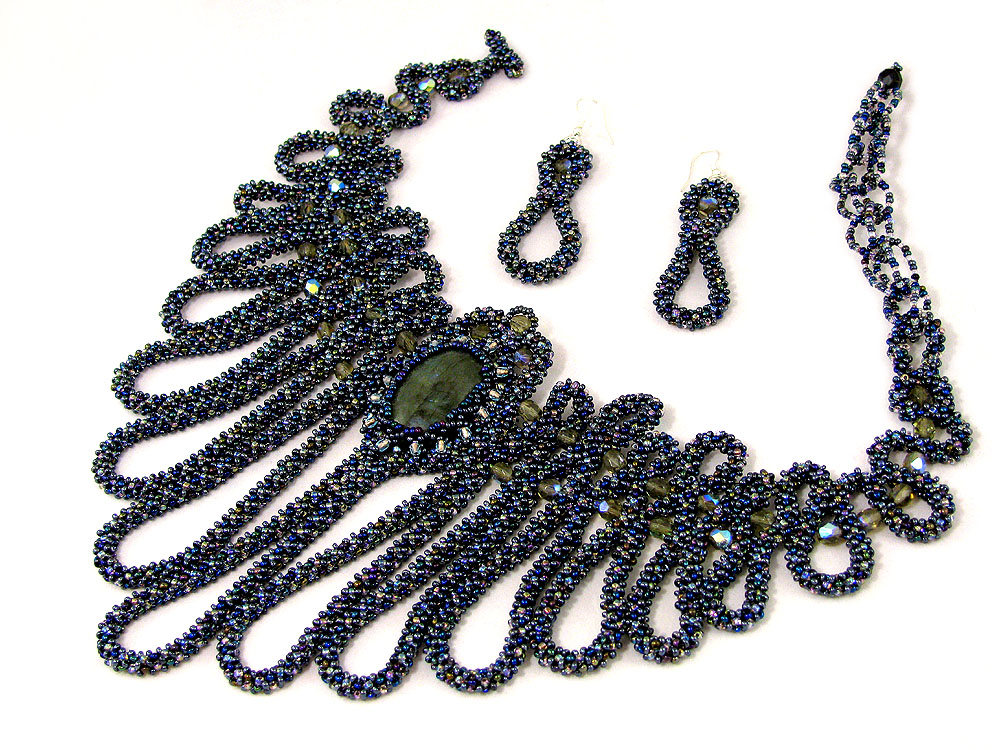 Ganutell, wire and bead jewelry by Marina Somova