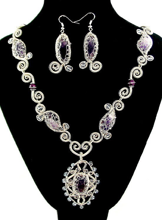 Ganutell, wire and bead jewelry by Marina Somova