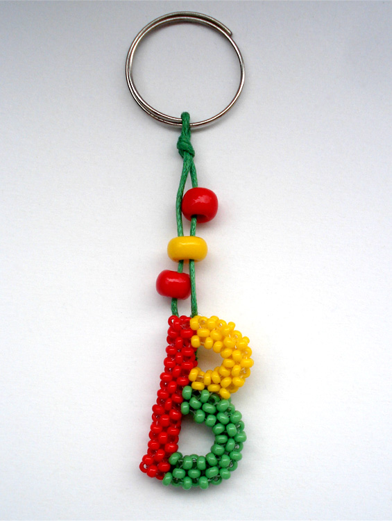 Victoriya Katamashvili. Beaded letters