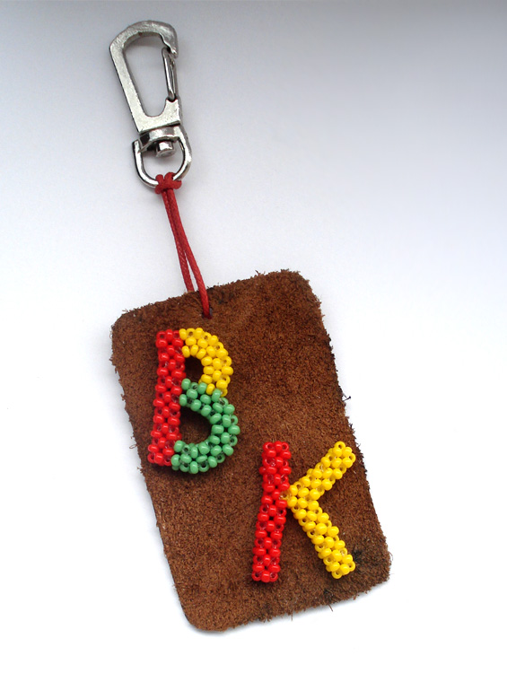 Victoriya Katamashvili. Beaded letters