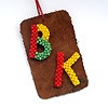 Beaded letters