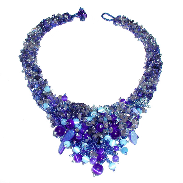 Andromeda Necklace in lapis lazuli by Zoya Gutina