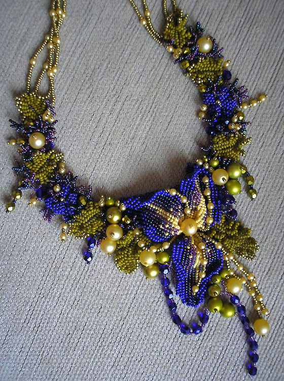 Beadwoven jewelry by Oksana Kameneva