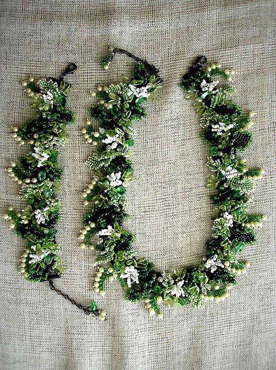 Beadwoven jewelry by Oksana Kameneva