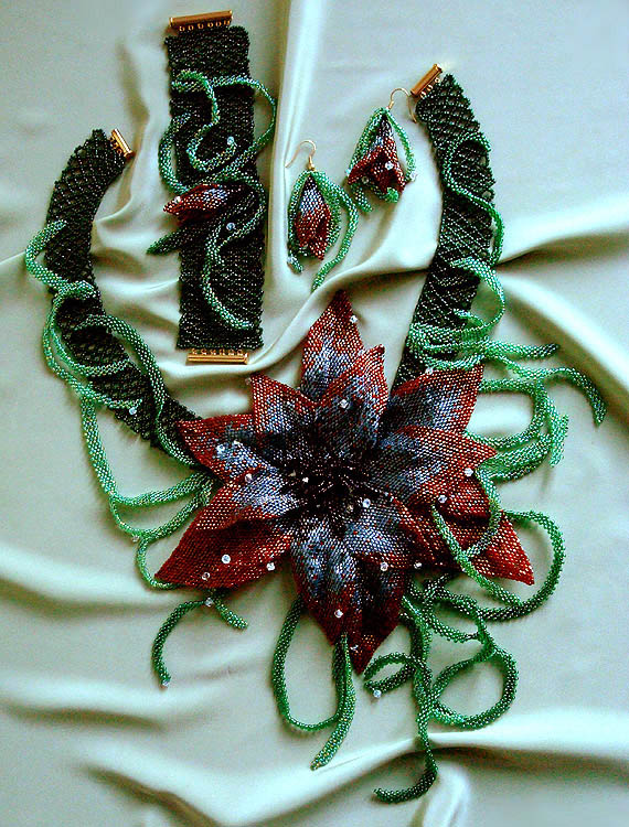 Beaded jewelry by Galina Bursuk