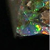 Multi-colored rough opal specimen
