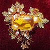 Jewelry set in amber by Albina Polyanskaya