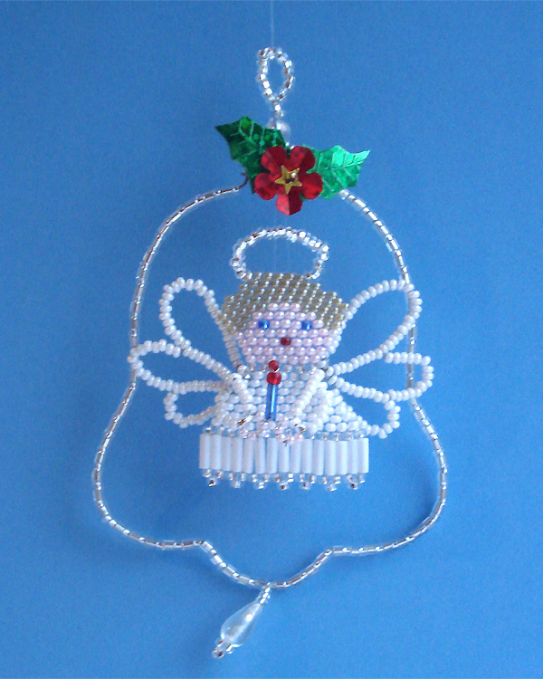 Brick stitch in beadwork by Victoria Katamashvili