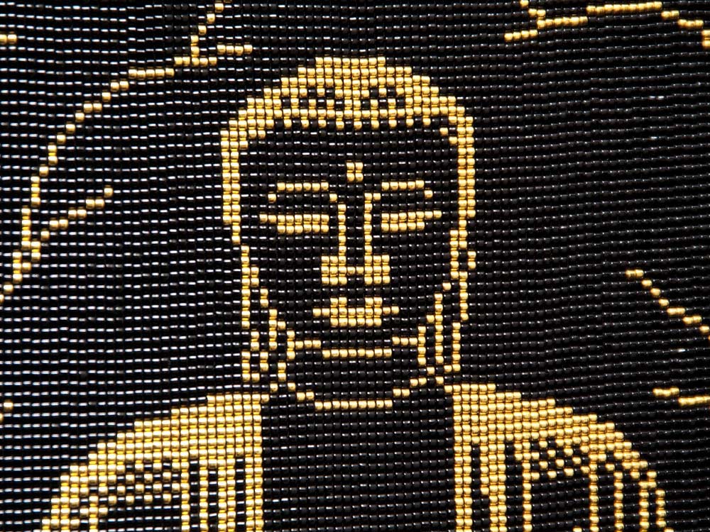 Bead artwork by Miho Kanaya