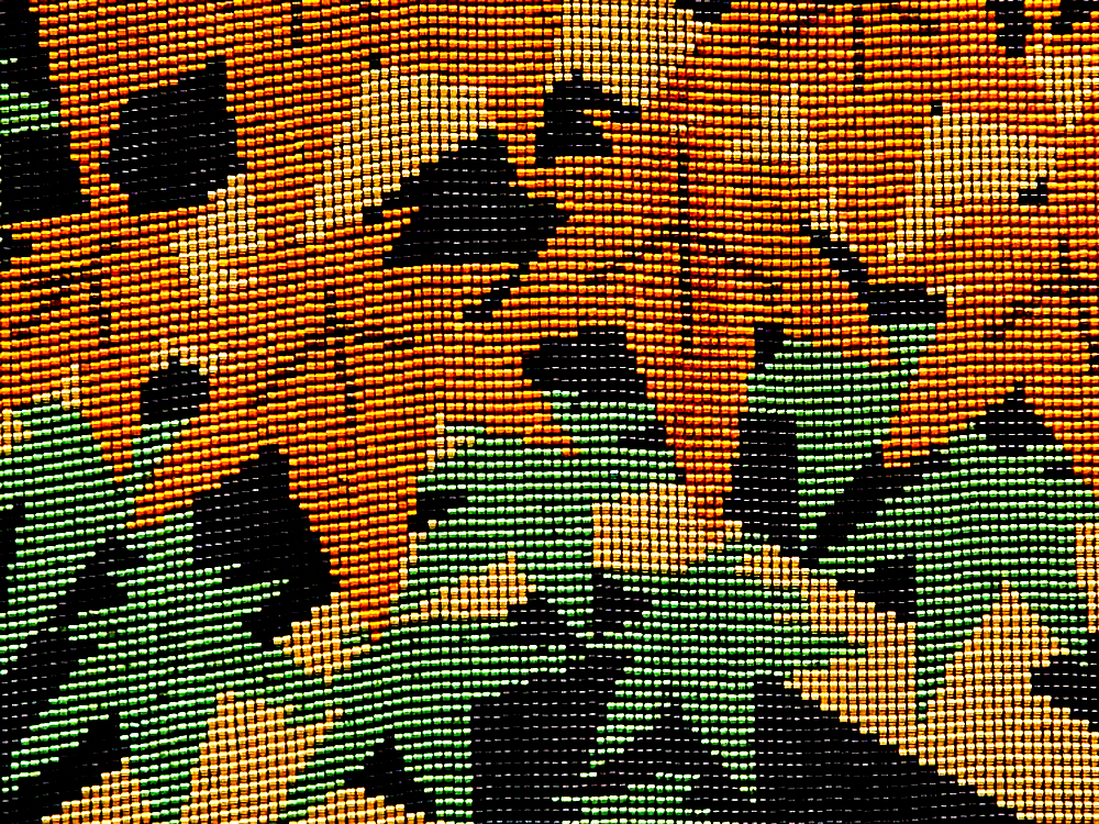 Bead artwork by Miho Kanaya