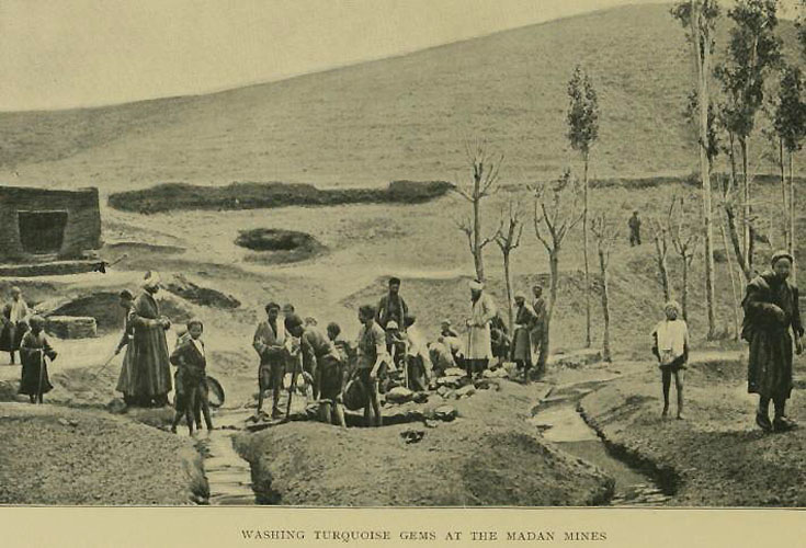 An early turquoise mine in the Madan village of Khorasan