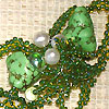 Jewelry set in turquoise by Albina Polyanskaya