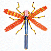 How to make: Dragonfly from beads and wire