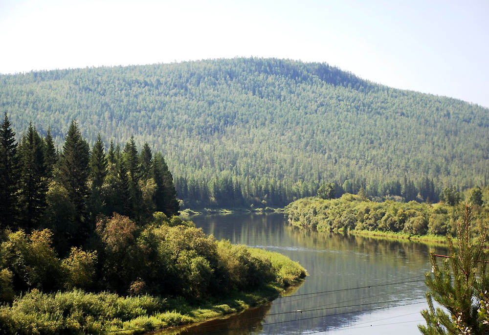 The Lena River near Ust-Kut, Irkutsk region