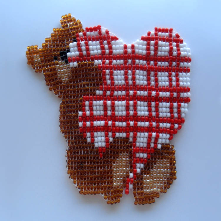 Off-loom beadweaving by Victoria Katamashvili