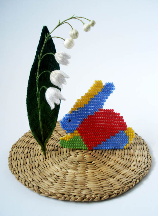 Easter critters. Off-loom beadweaving by Victoria Katamashvili