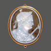 Chalcedony cameo of Titus head, 2nd Century AD