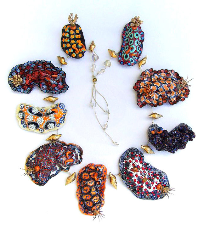 Polymer clay jewelry by Liudmyla Heggland