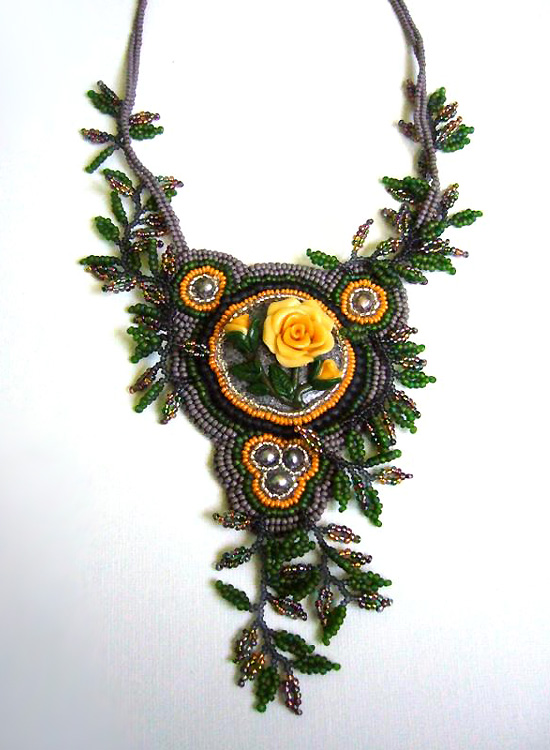 Polymer clay jewelry by Liudmyla Heggland