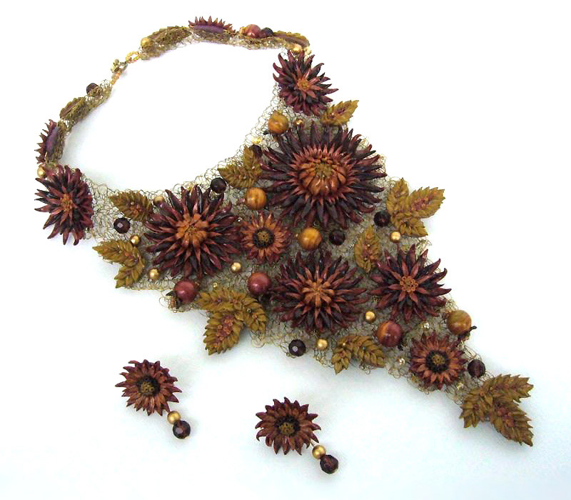 Polymer clay jewelry by Liudmyla Heggland